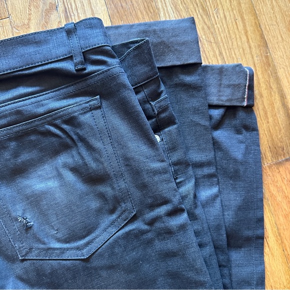 A.P.C. Petite Standard Raw Selvedge Denim in Charcoal Gray - Picture 8 of 13